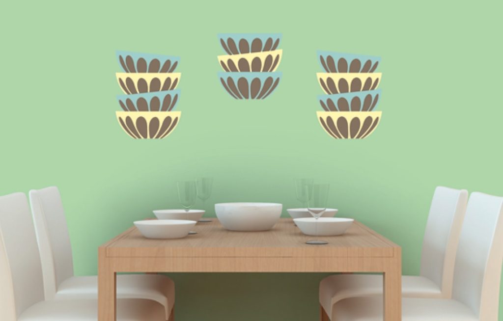 Potluck : Wall Stencil Painting Design
