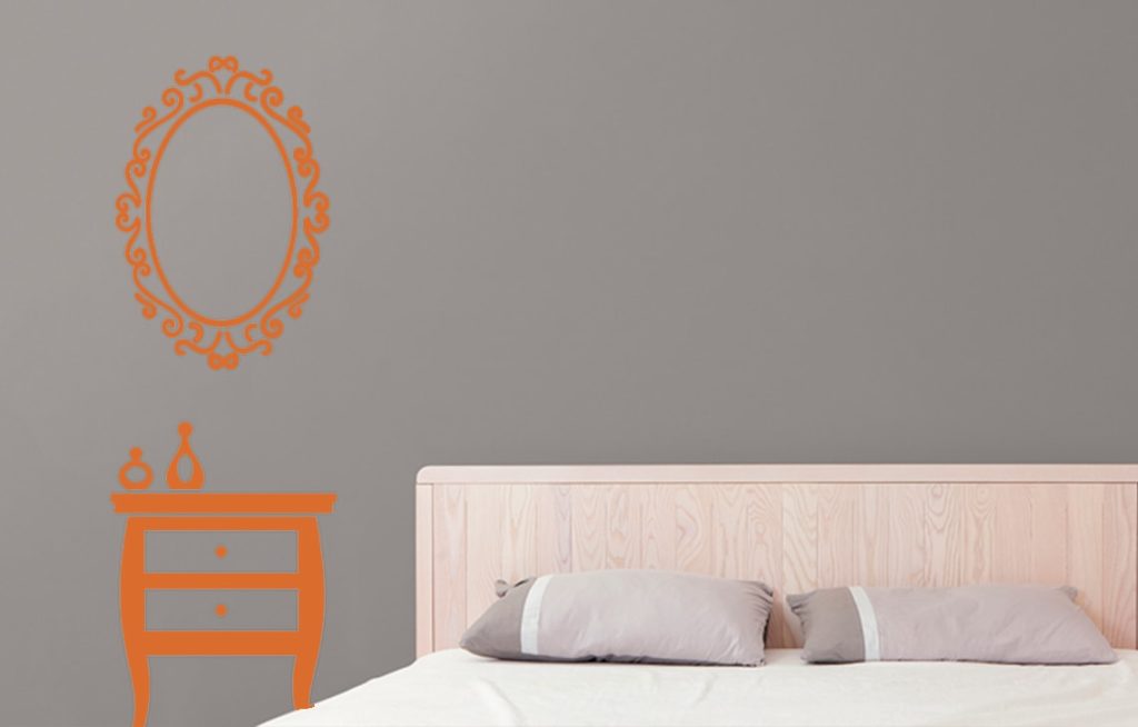 Reflection : Wall Stencil Painting Design
