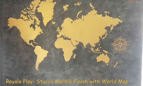 Stucco World Map